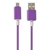 USB кабель "LP" Micro USB  в катушке 1,5метра (фиолетовый)