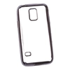 Силиконовый чехол "LP" для Samsung Galaxy S5 mini TPU (прозрачный с черной хром рамкой)