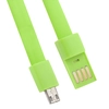 USB кабель "LP" Micro USB "плоский браслет" (зеленый/европакет)