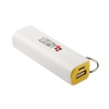 Внешний АКБ "LP" 2600 мАч Li-ion USB выход 1А (белый с желтым/коробка)