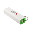 Внешний АКБ "LP" 2600 мАч Li-ion USB выход 1А (белый с зеленым/коробка)