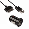АЗУ "Griffin" 2,1 А с двумя USB выходами + USB кабель для Apple 30 pin (коробка/черный)