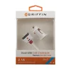 АЗУ "Griffin" 2,1 А с двумя USB выходами + USB кабель для Apple 30 pin 2015 (белое/коробка)