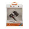 АЗУ "Griffin" 2,1 А с двумя USB выходами + USB кабель для Apple 30 pin 2015 (черное/коробка)