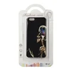 Силиконовый чехол для iPhone 6/6s "Курящий скелет" (черный, блистер)