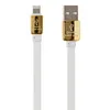 USB Дата-кабель универсальный Apple Lightning 8-pini/Micro USB плоский 1 м. (белый/черный) (коробка)