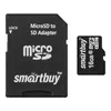 Карта памяти SmartBuy Micro SD 16Гб (class 10) (с адаптером SD)