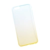 Силиконовая крышка "LP" для iPhone 6/6s (градиент желтый/синий) коробка