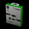 USB Дата-кабель "Belkin" пружина Apple Lightning 8-pin BK023 06 (F8J023bt06-BLK) (черный/коробка)