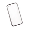 Силиконовый чехол "LP" для iPhone 6/6s (4,7") TPU (прозрачный с черной хром рамкой/коробка)