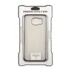 Силиконовый чехол "Protective Case" для Samsung Galaxy S6 TPU (прозрачный с черной хром рамкой)