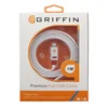 USB Дата-кабель "Griffin" для Apple Lightning 8-pin 1 метр iPhone 5/iPad 5/iPad mini плоский (коробка белый)