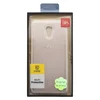 Силиконовый чехол "C-Case" для Meizu M5 Note с кожанной вставкой (золотой/коробка)