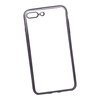 Силиконовый чехол "LP" для iPhone 8 Plus/7 Plus TPU (прозрачный с черной хром рамкой, европакет)