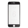 Защитное стекло "LP" для iPhone 6/6s 4D, гибридное стекло, акриловая рамка(черное)