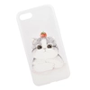 Силиконовый чехол "LP" для iPhone SE 2/8/7 "Котик с помидоркой на голове" (европакет)