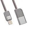 USB кабель REMAX RC-088i Linyo Lightning 8-pin, 1м, металл (серебряный)