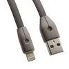 USB кабель REMAX RC-043i Knight Lightning 8-pin, LED, 1м, TPE (черный)
