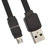 USB кабель REMAX RC-029m Breathe MicroUSB, 2.4А, LED, 1м, TPE (черный)