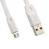 USB кабель REMAX RC-001m Full Speed MicroUSB, 1м, TPE (белый)