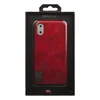 Защитная крышка "G-Case" для iPhone X/Xs Elite Series (кожа/бордовая, коробка)