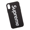 Защитная крышка для iPhone X/Xs Soft Touch "Supreme" (черная, пакет)