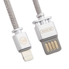 USB кабель WK Master WDC-030i Lightning 8-pin, 1м, металл (серебряный)