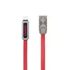 USB кабель REMAX RC-067t Armor MicroUSB/Lightning 8-pin, 1м, силикон (коричневый)