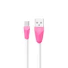 USB кабель REMAX RC-030m Alien MicroUSB, 1м, TPE (розовый)