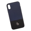 Защитная крышка для iPhone X/Xs "POLO&RACQUET CLUB" (синяя, коробка)