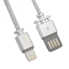 USB кабель REMAX RC-064i  Dominator Lightning 8-pin, 1м, нейлон (серебряный)
