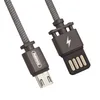 USB кабель REMAX RC-064m Dominator MicroUSB, 1м, нейлон (черный)