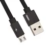 USB кабель REMAX RC-094m Kerolla MicroUSB, 1м, нейлон (черный)
