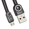 USB кабель REMAX RC-101m Lemen MicroUSB, 1м, TPE (черный)