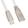 USB кабель inkax CK-19 Twisted Craft Type-C, плоский, 1м, TPE (белый)