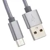 USB кабель HOCO X2 Knitted MicroUSB, 2.4А, 1м, нейлон (серый)