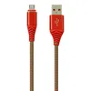 USB кабель "LP" Micro USB "Носки" (красный/блистер)