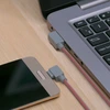 USB кабель "LP" Micro USB Г-коннектор оплетка леска (красный/блистер)