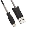 USB кабель HOCO X24 Pisces MicroUSB, 1м, TPE (черный)