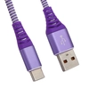 USB кабель "LP" Type-C "Носки" (фиолетовый/блистер)