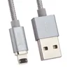 USB кабель HOCO U40A Magnetic Adsorption Lightning 8-pin, магнитный, 1м, нейлон (серый)