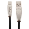 USB кабель inkax CK-53 Alloy Type-C, усиленный, 1м, нейлон (чёрный)