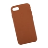 Защитная крышка для iPhone SE 2/8/7 Leather Сase кожаная (коричневая, коробка)