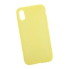 Силиконовый чехол "LP" для iPhone X/Xs "Silicone Dot Case" (желтый/коробка)