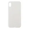 Защитная крышка "LP" для iPhone Xs Max "Glass Case" с белой рамкой (прозрачный стекло/коробка)