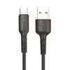 USB кабель HOCO X30 Star Type-C, LED, 1.2м, TPE (черный)