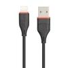 USB кабель BOROFONE BX17 Enjoy Lightning 8-pin, 1м, PVC (черный)