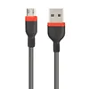 USB кабель REMAX RC-126m Choos MicroUSB, 2.4А, 1м, TPE (черный)