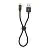 USB кабель HOCO X35 Premium MicroUSB, 2.4А, 0.25м, нейлон (черный)