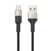 USB кабель HOCO X26 Xpress Lightning 8-pin, 1м, нейлон (черный/золотой)